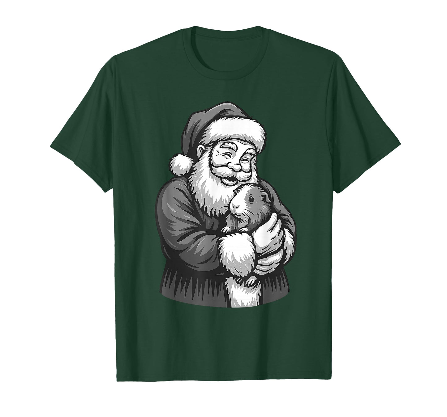 Guinea Pig Santa Claus Christmas Pet Lover T-Shirt
