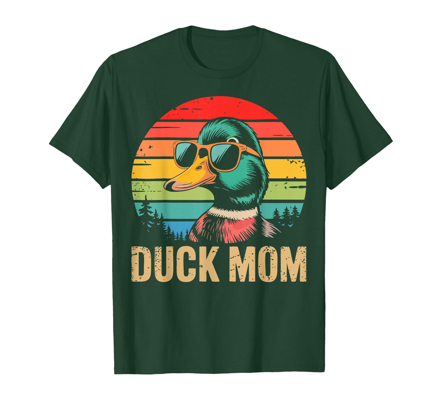 Women Vintage Duck Mom Duck Farm Mama Duck Mothers Day T-Shirt