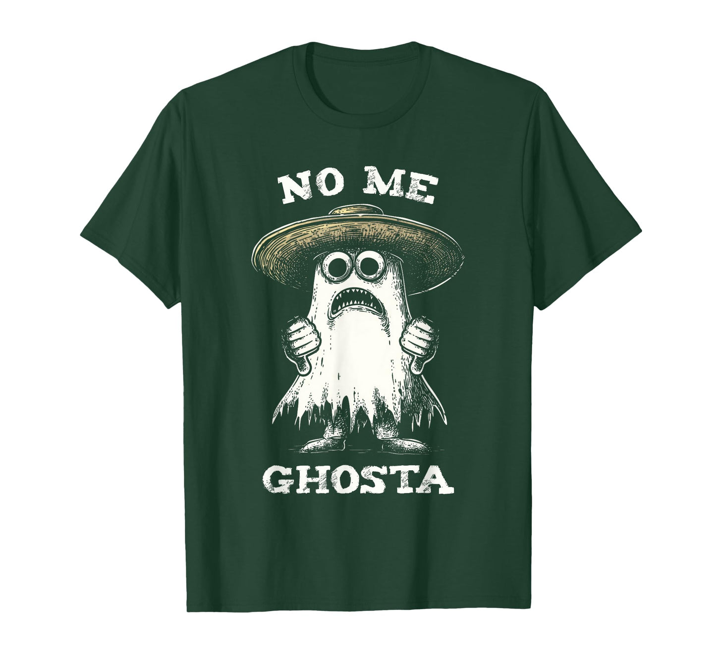 No Me Ghosta Funny Ghost Halloween Women Men T-Shirt