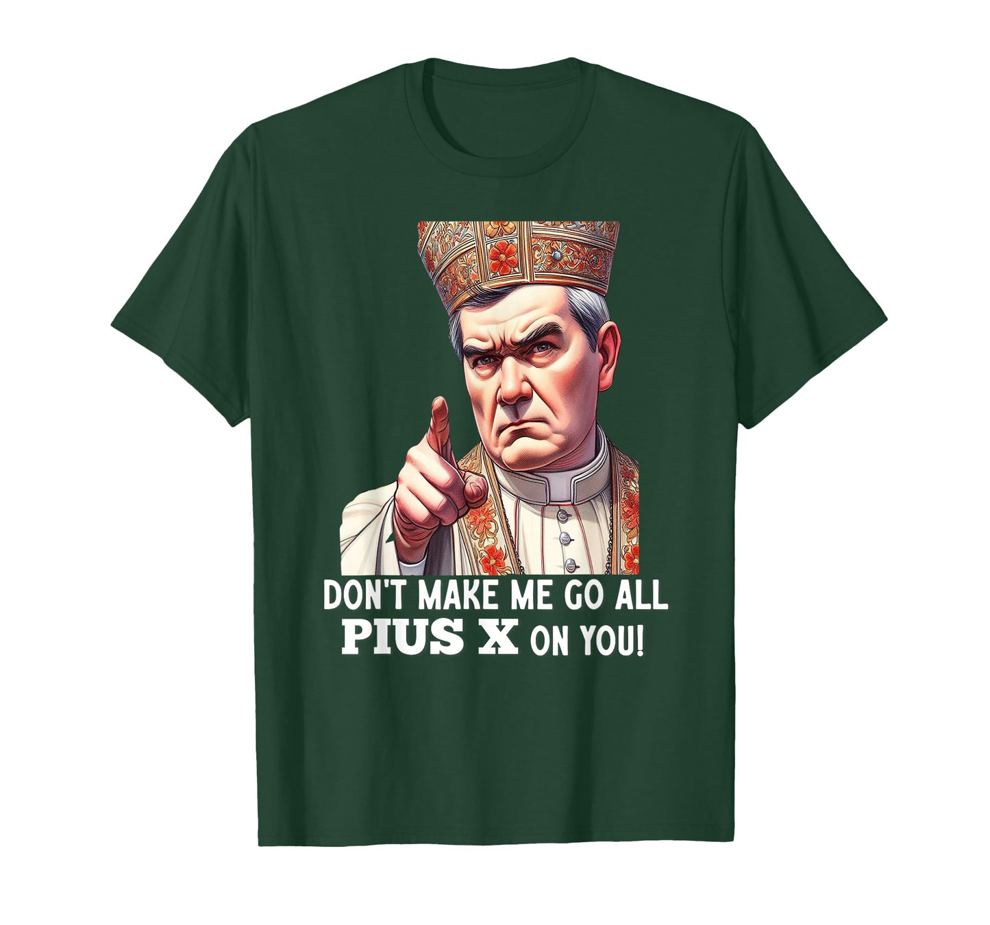 Pope St Pius X Traditional Latin Mass Catholic Saint T-Shirt