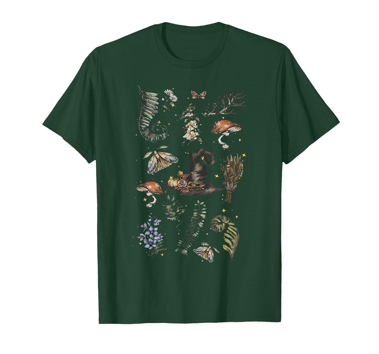 Vintage Halloween Herbs Herbology Apothecary Plants Lover T-Shirt