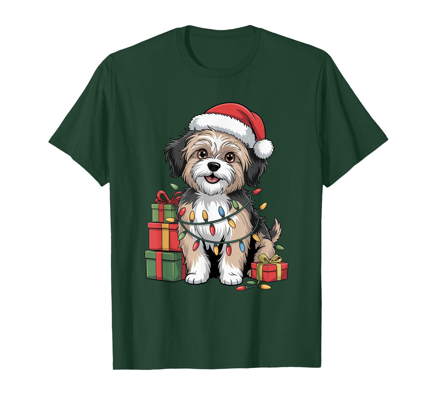 Cute Havanese Christmas Xmas Design Funny Dog Lover Holiday T-Shirt