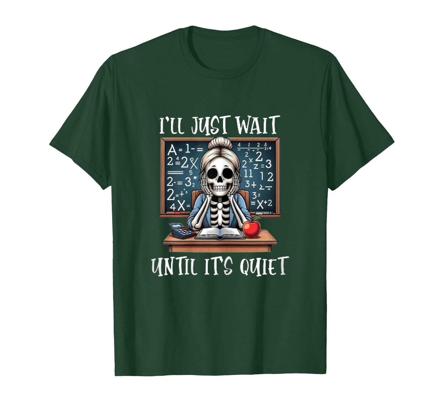 Halloween Teacher I'll Just Wait Until It's Quiet Women T-Shirt