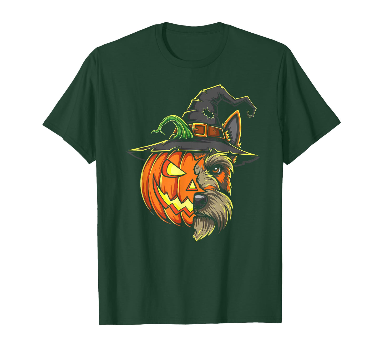 Scottish Terrier Pumpkin Jack O Lantern Halloween Kids Mens T-Shirt