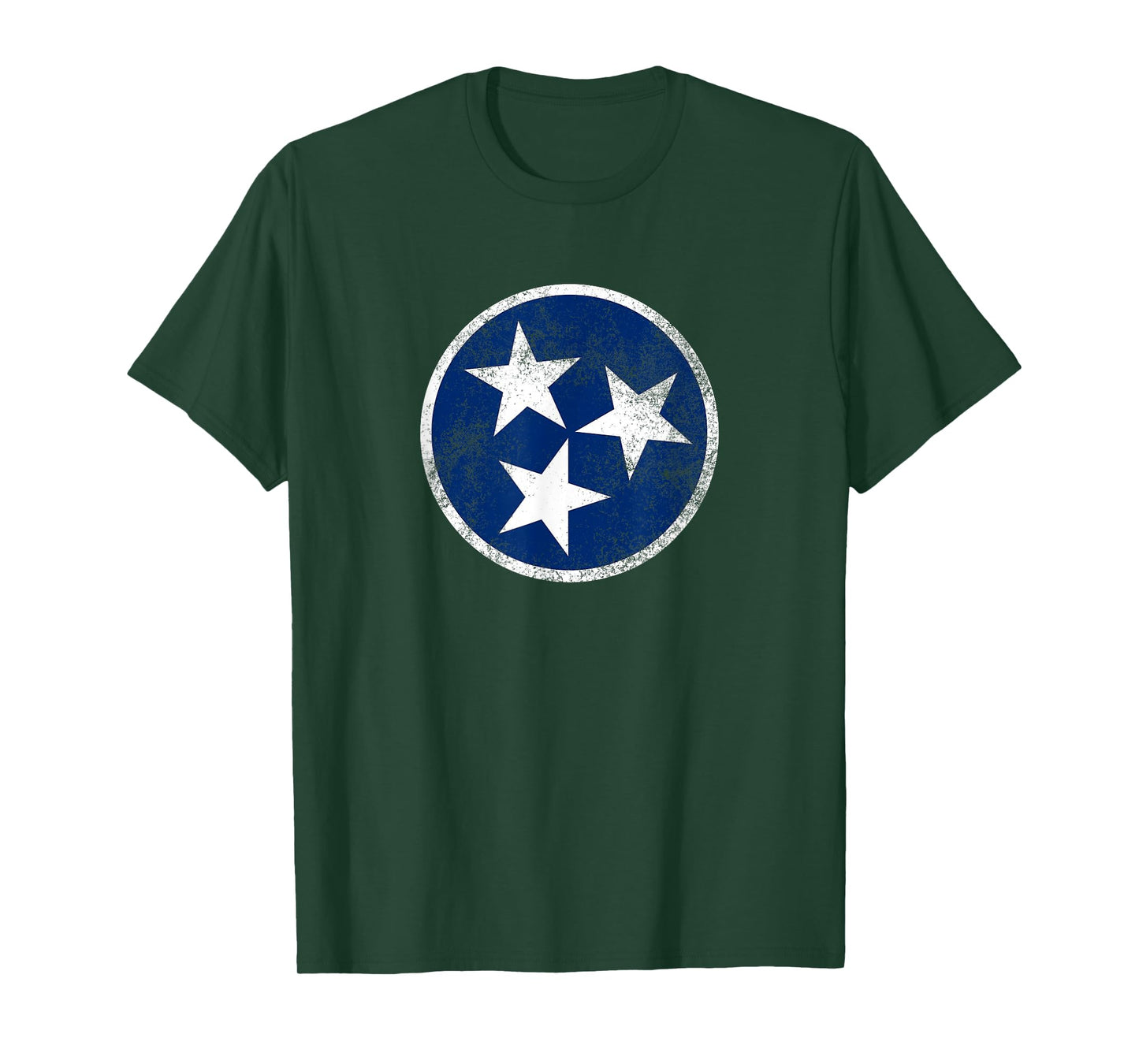 Tennessee Flag Tristar Logo Retro Vintage Distressed T-Shirt