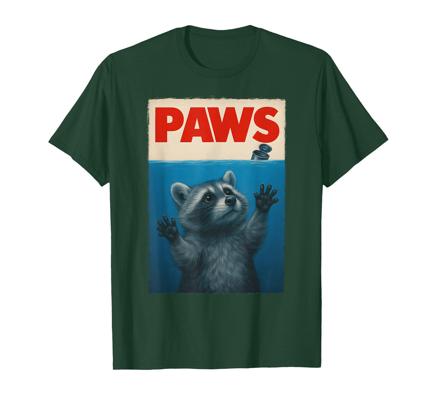Cute Novelty Men Kids Women Funny Raccoon T-Shirt