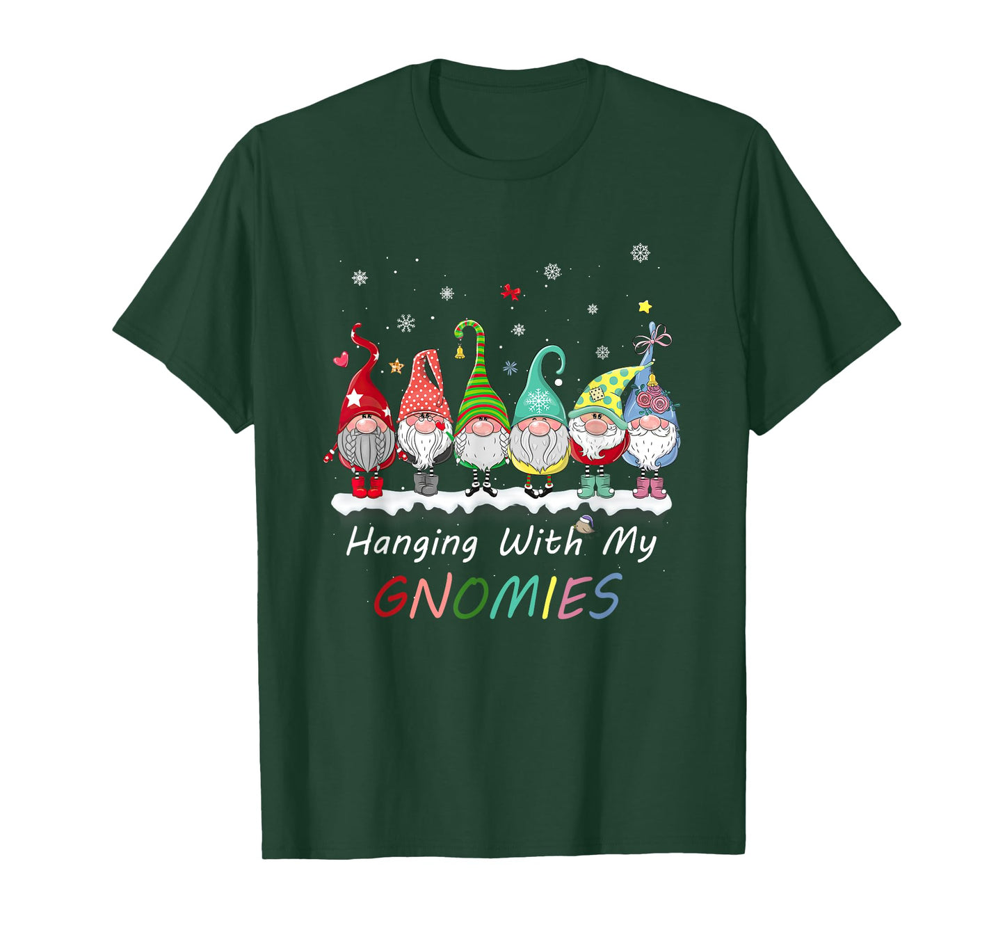 Christmas Gnome Hanging with My Gnomies Family Pajamas PJ T-Shirt