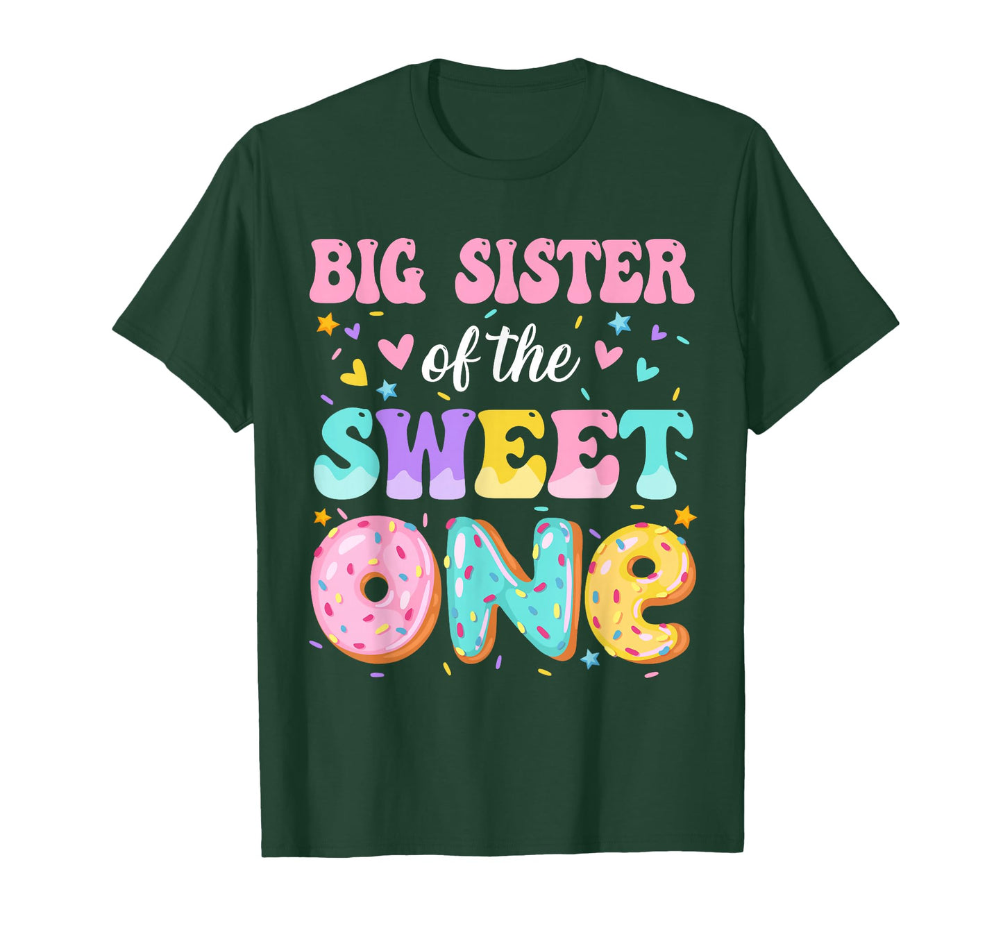 Big Sister Of The Sweet One 1st Birthday Donut Bday Party T-Shirt