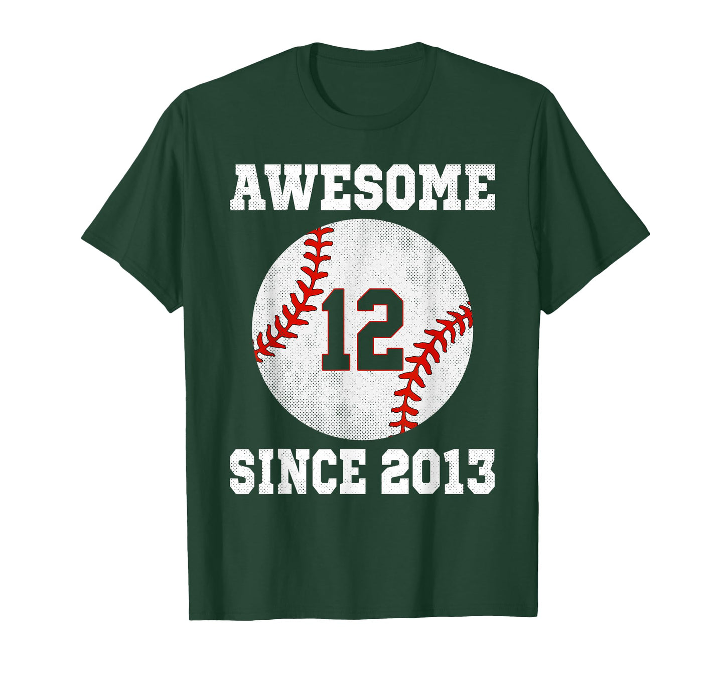 12th Birthday Baseball Player 12 Years Old Vintage Sports T-Shirt