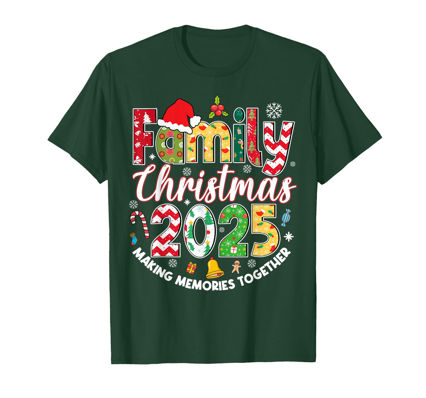 Family Christmas 2025 Matching Outfit Xmas Squad Santa Group T-Shirt