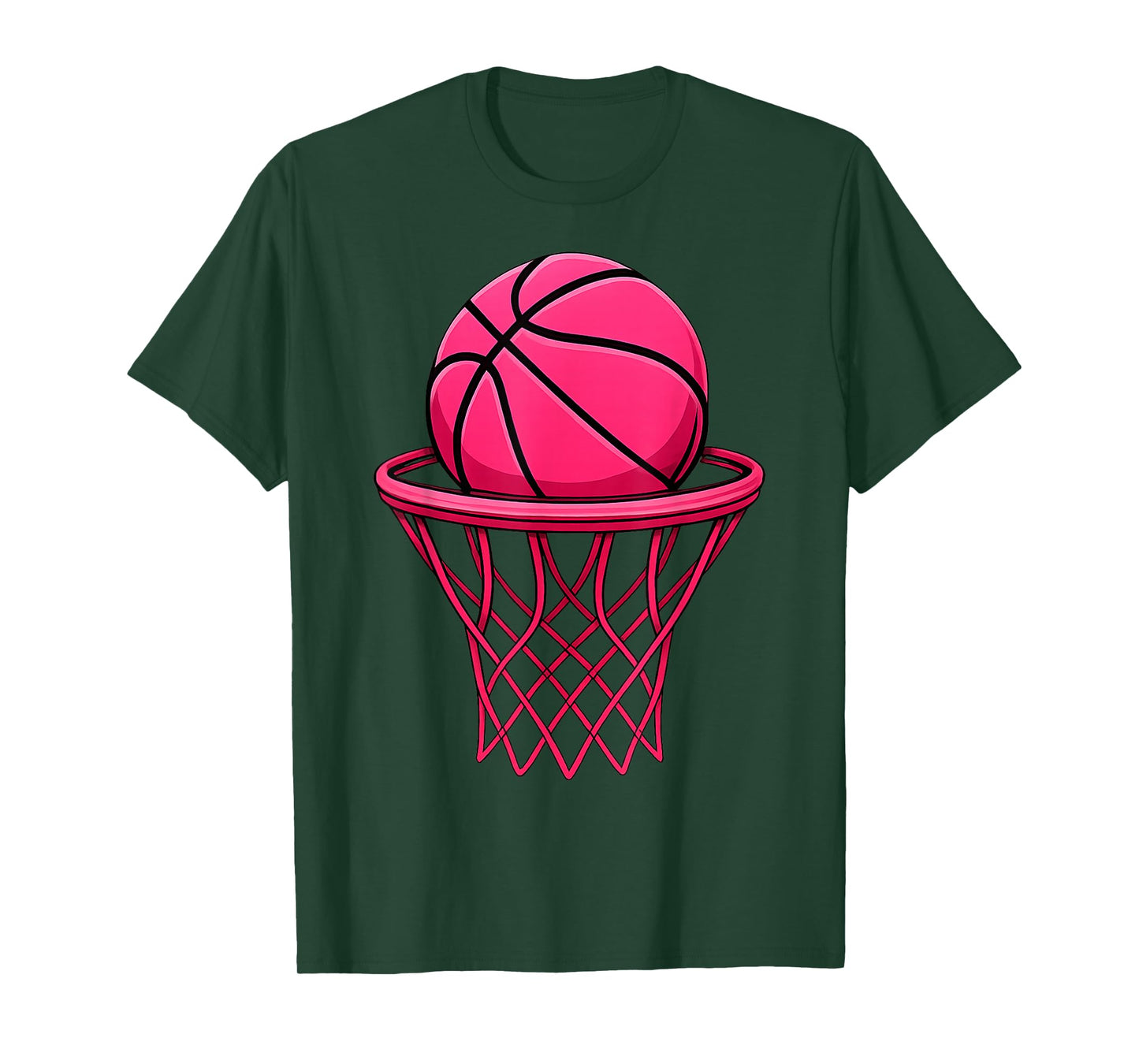 Vintage Pink Basketball Toddler For Women Girl T-Shirt