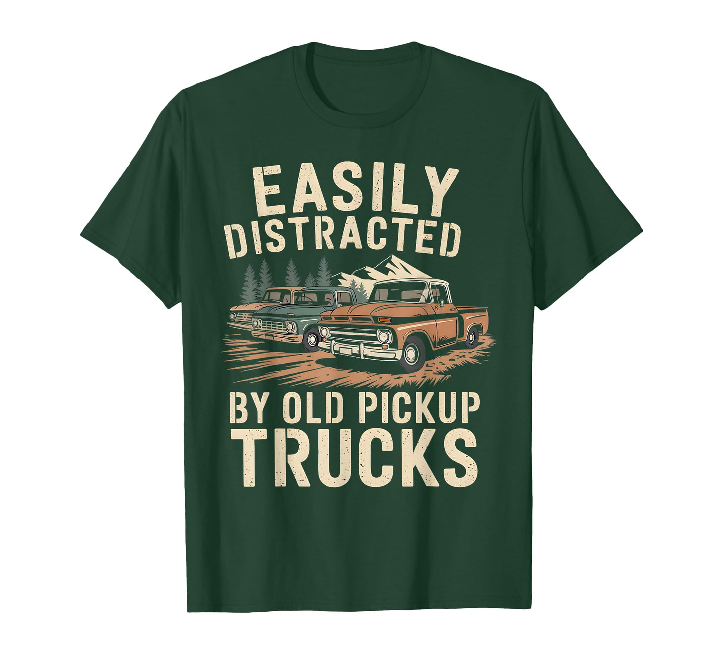 Easily Distracted By Old Pickup Trucks T-Shirt