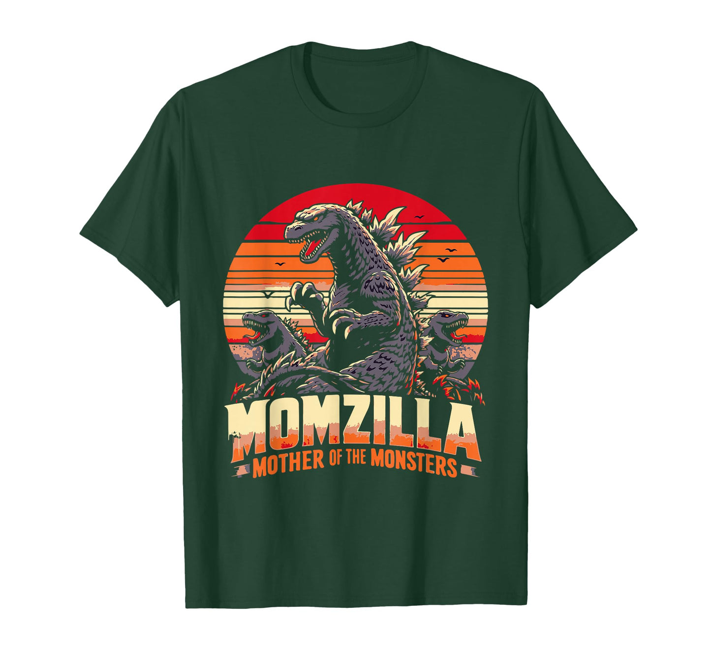 funny Momzilla Mother Of Monsters Retro birthday Mothers day T-Shirt