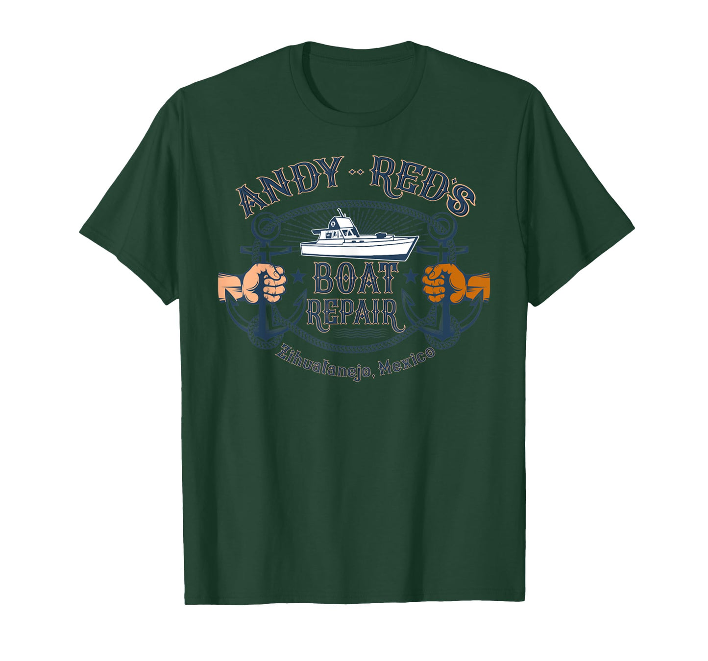 Andy & Red's Boat Repair Fishing Charters Boating Ocean T-Shirt