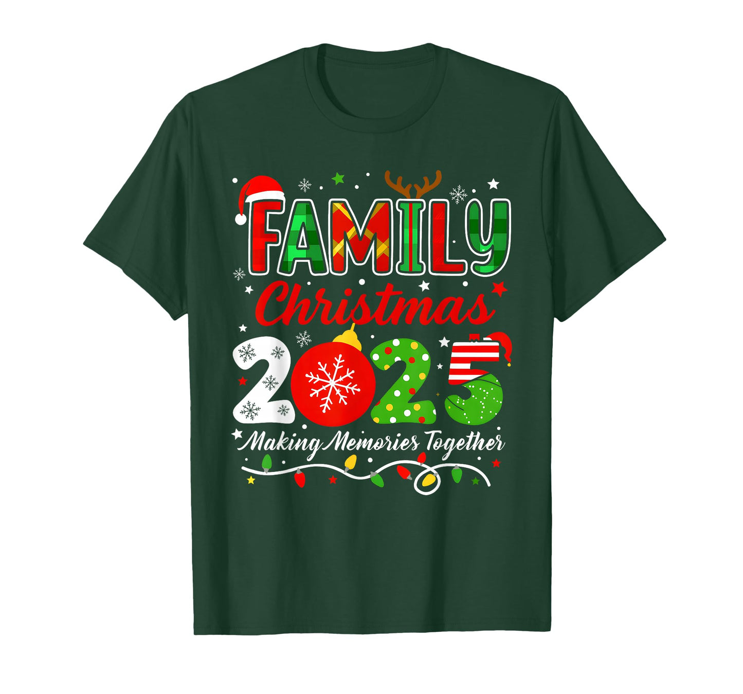 Making Memories Together Family Christmas 2025 Xmas Matching T-Shirt