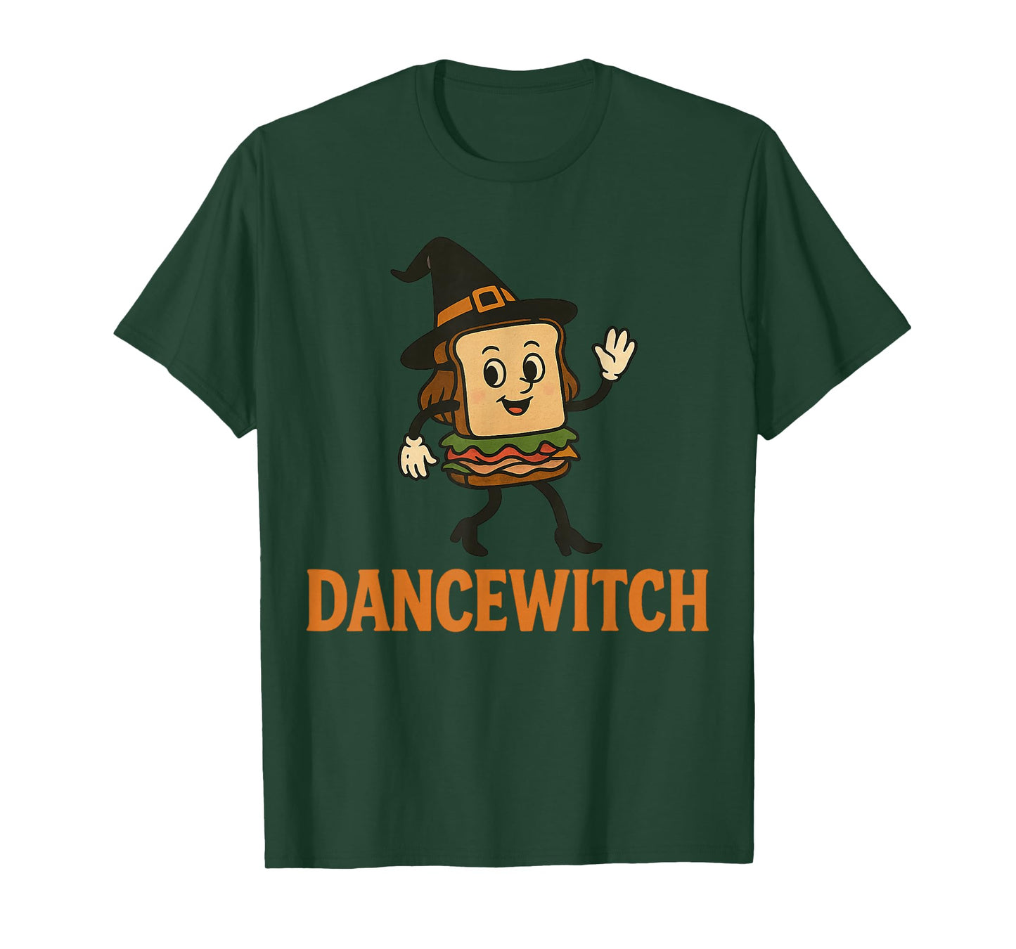 DanceWitch Funny Dance Witch Halloween Sandwich Pun T-Shirt