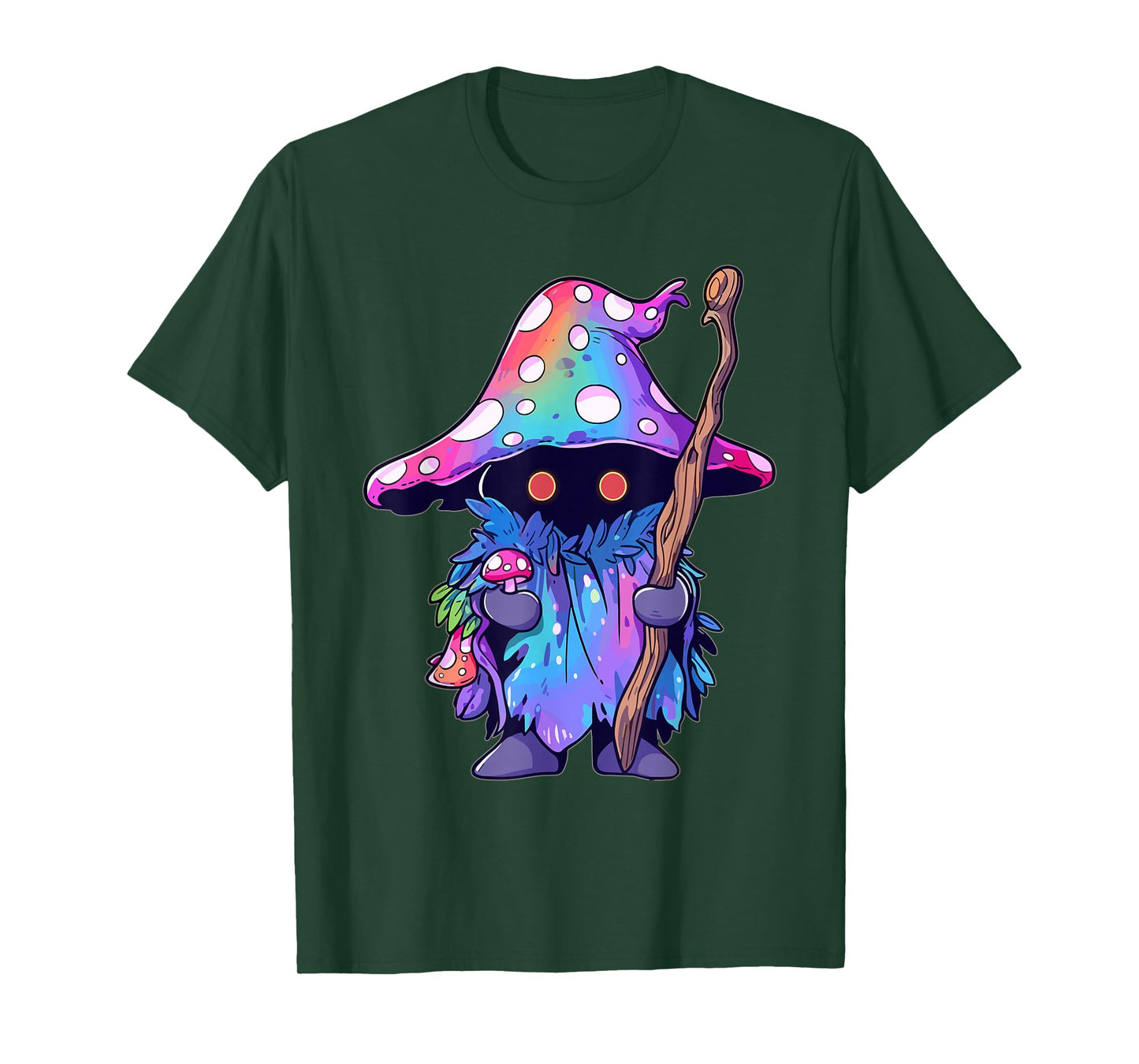 EDM DJ Festival Outfit Men & Women Unisex-Adults Psychedelic Festival Trippy Wizard EDM Rave T-Shirt Black Small Short Sleeve T-Shirt