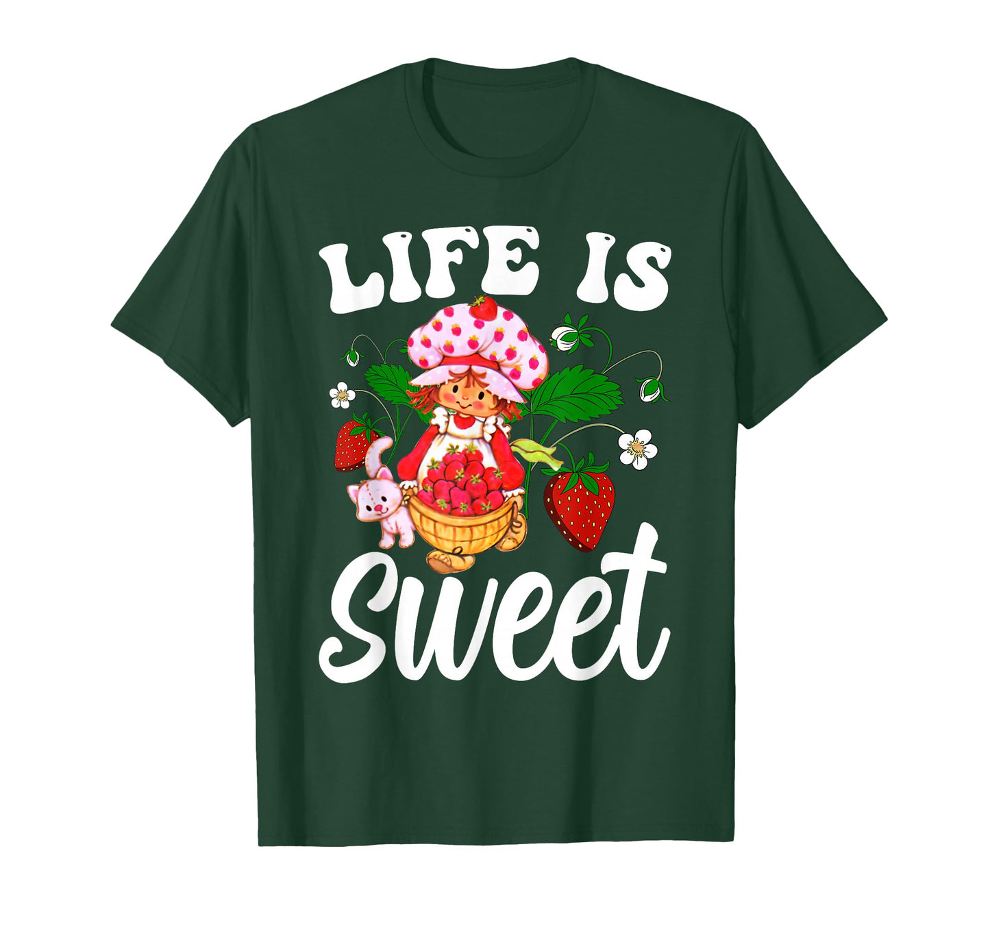 Life Is Sweet Vintage Strawberry T-Shirt