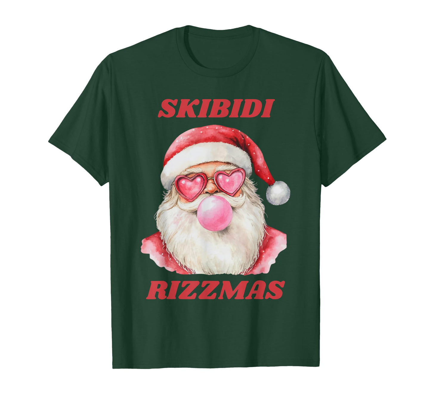 Skibidi Rizzmas Christmas Rizz Santa Claus Funny Kid Cool T-Shirt