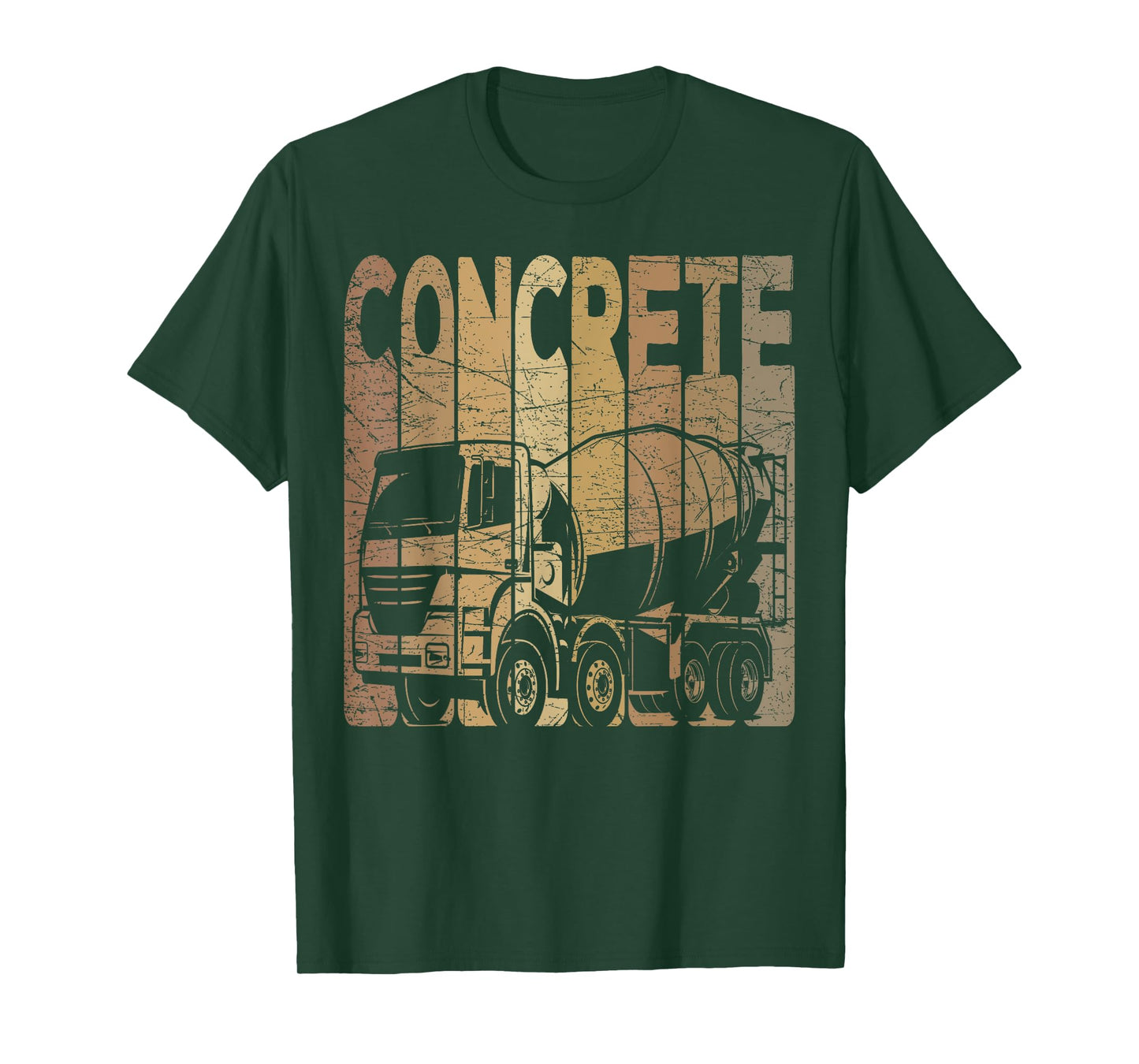 Concrete Vintage Construction Worker Retro Concrete Mixer T-Shirt