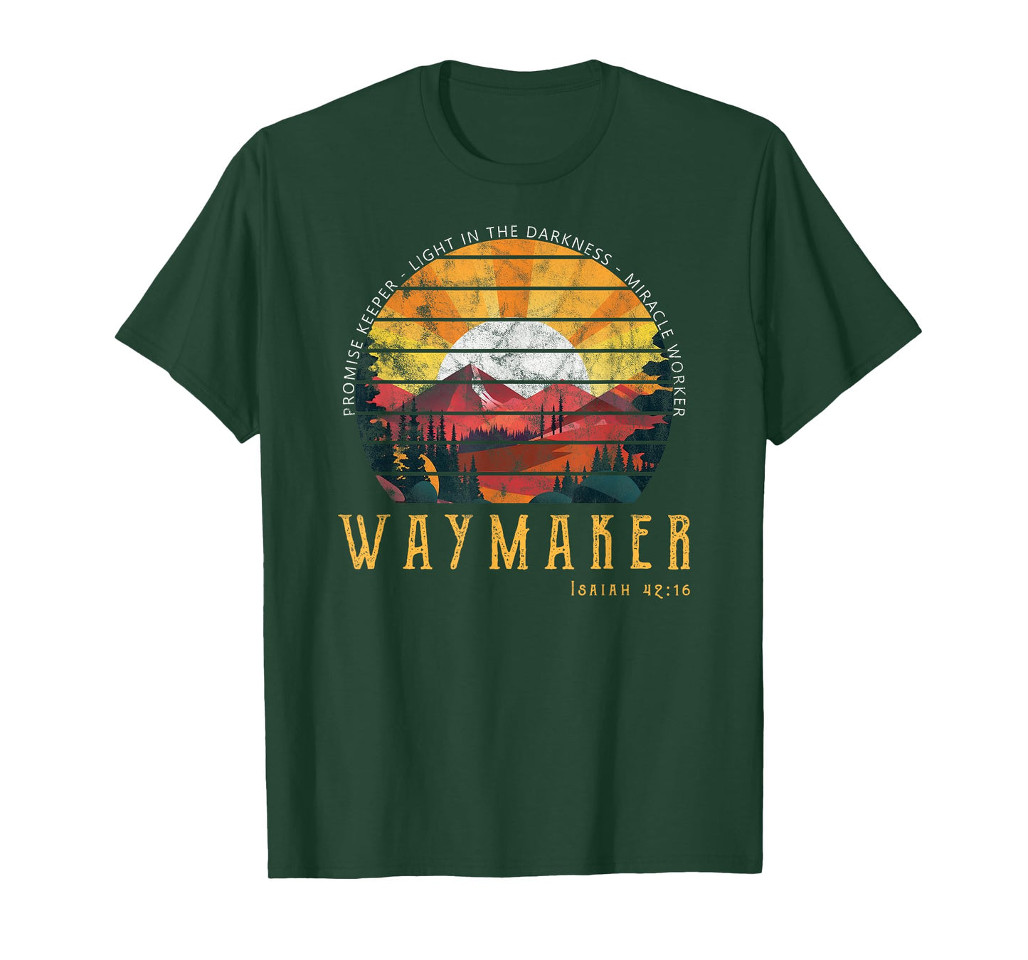 Vintage Waymaker Promise Keeper Miracle Worker Christian T-Shirt