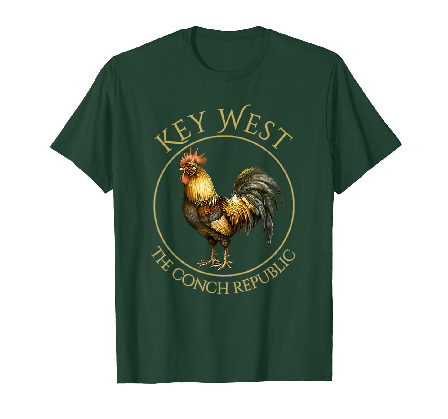 Vintage Rooster Key West Florida Vacation T-Shirt