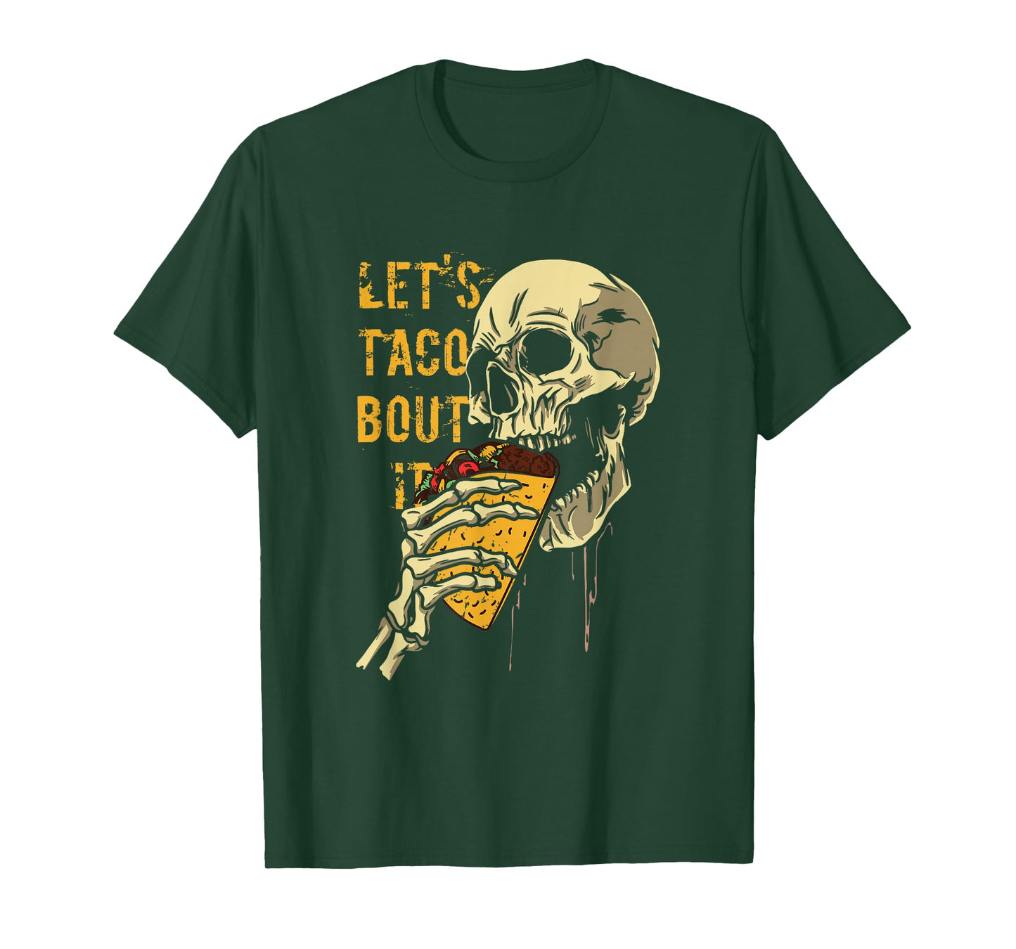 Amazing Spooky Creepy Halloween Taco Skeleton T-Shirt