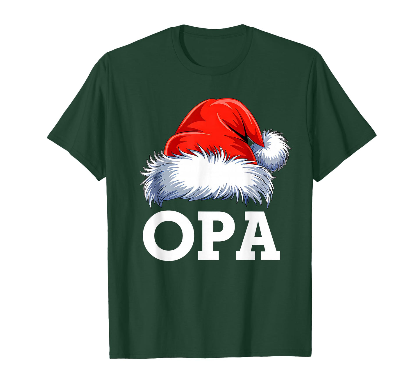 Opa Santa Christmas Family Matching Pajamas Xmas Squad T-Shirt