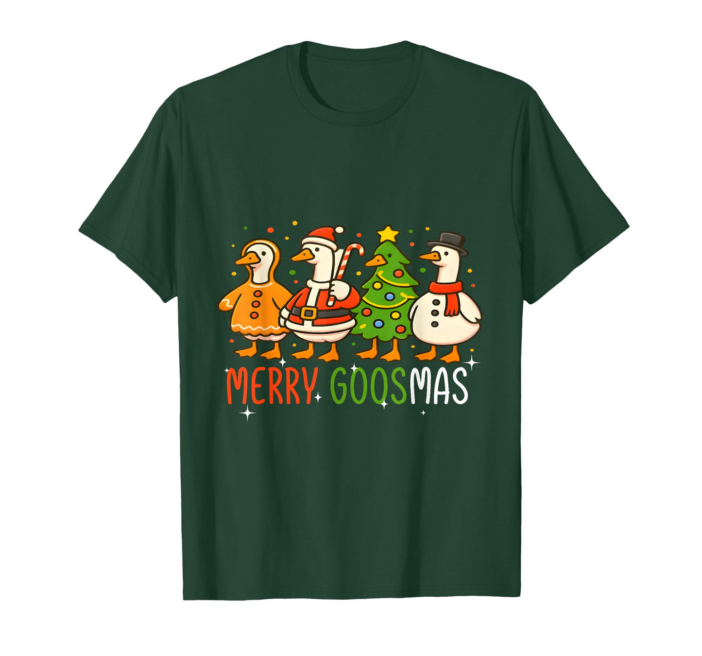 Merry Goosmas Funny Christmas Goose tee idea Design 2026 T-Shirt
