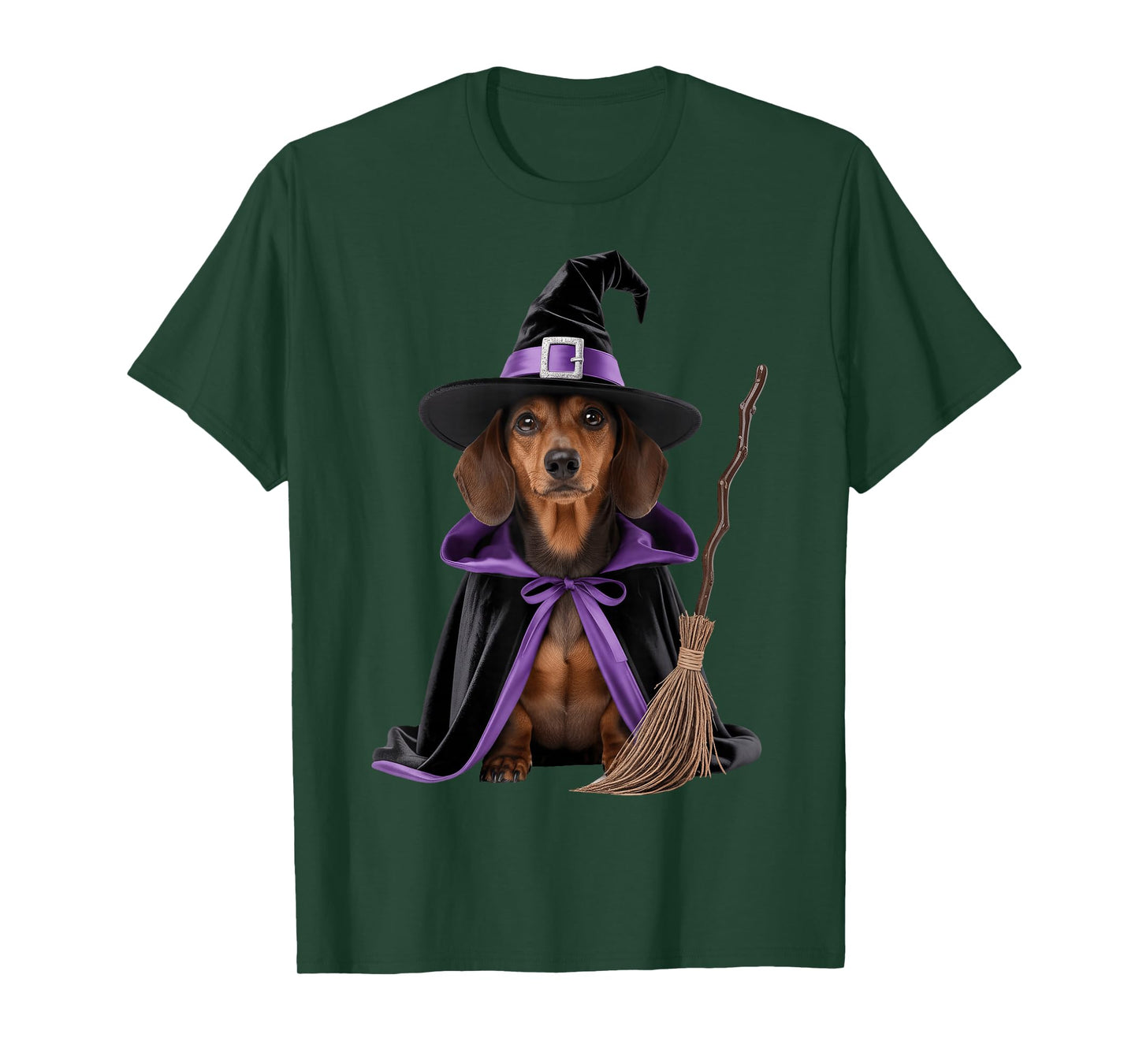 Dachshund Witch Halloween T-Shirt