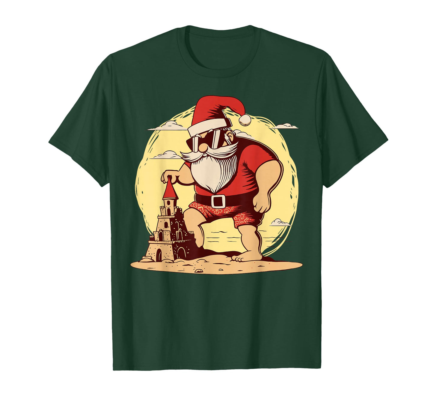 Christmas in July Santa Beach Xmas Tropical Hawaii T-Shirt