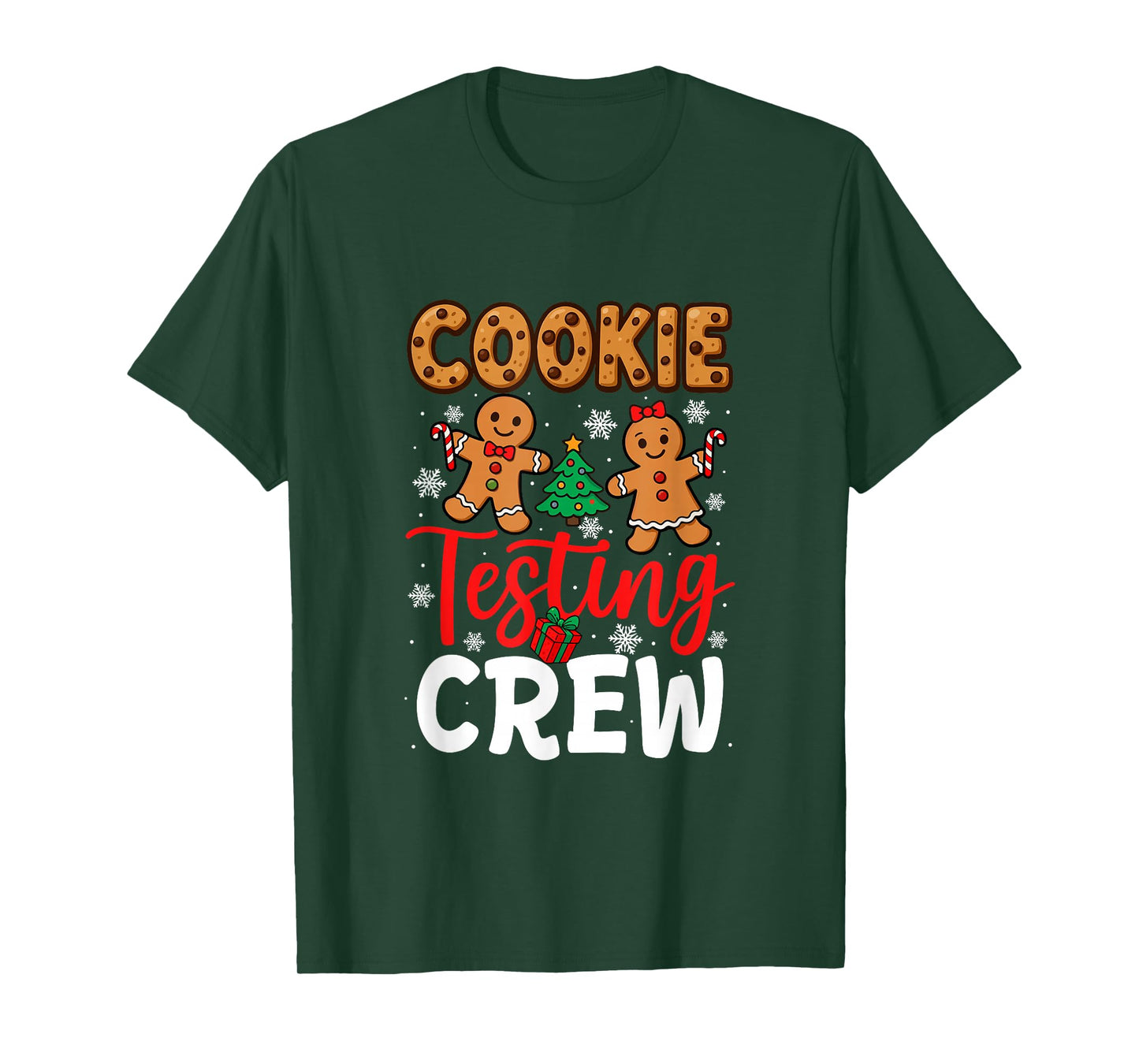 Cookie Testing Crew Christmas Couple Gingerbreads Baker T-Shirt