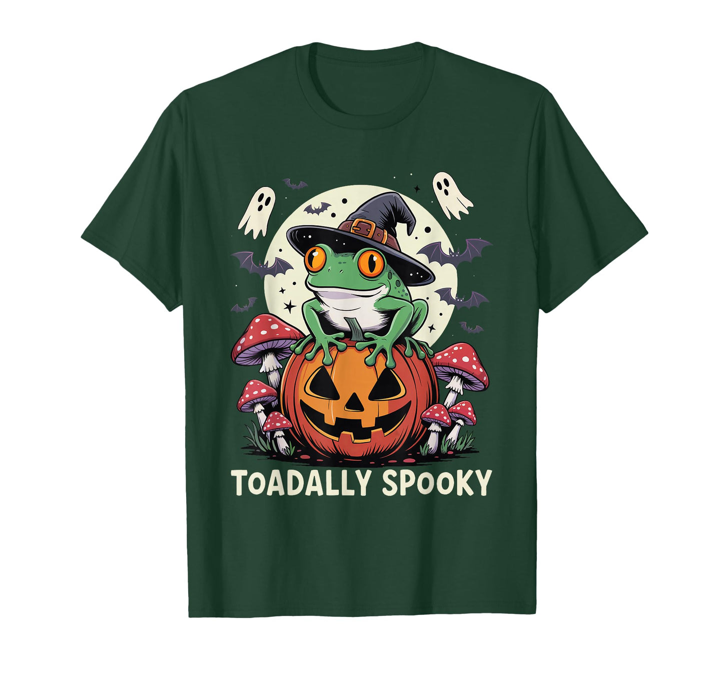 Toadally Spooky Frog Funny Toad Halloween Frog Kids Adult T-Shirt