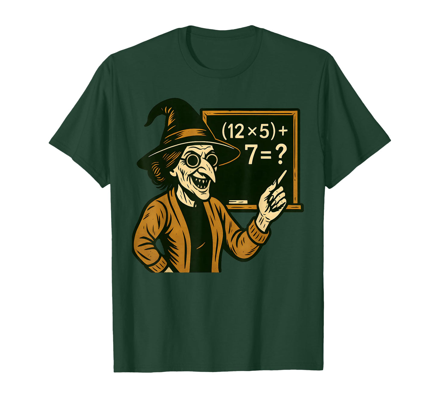 67 Teacher Halloween Witch Six Seven Meme Brainrot Math Joke T-Shirt