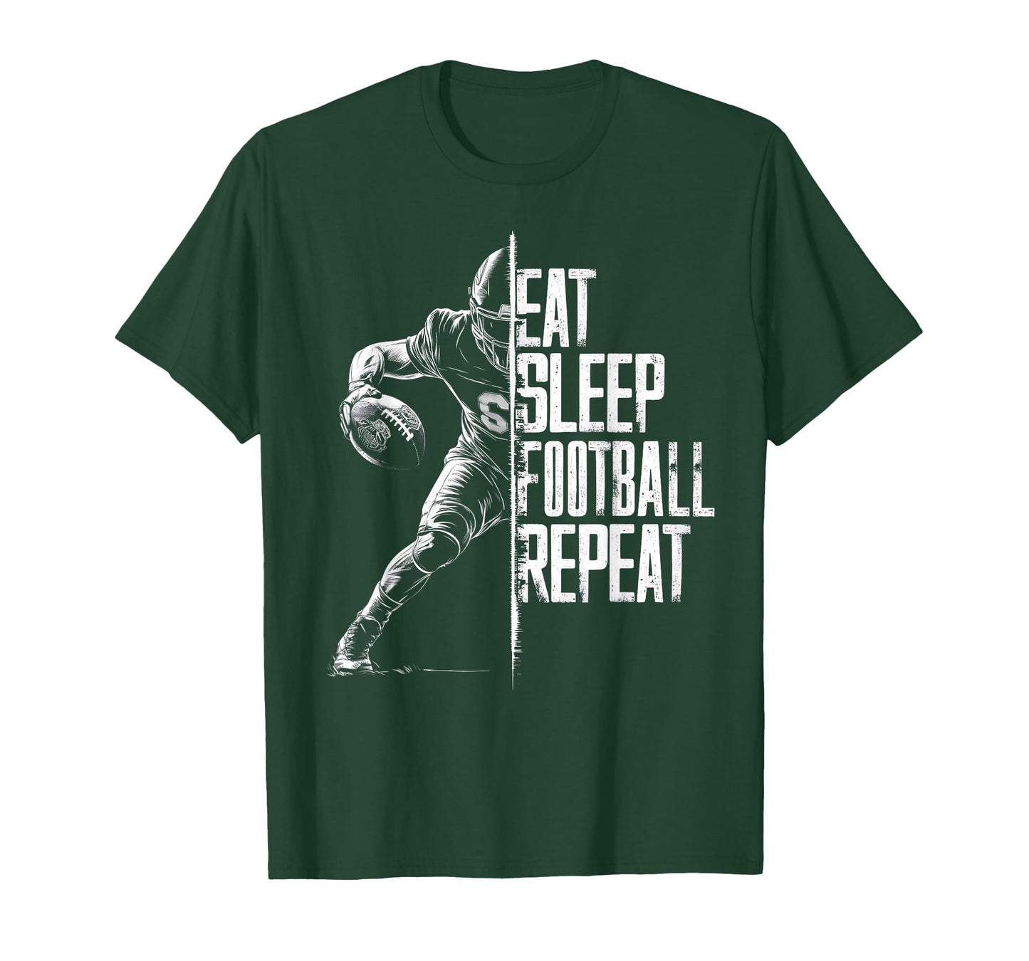 Eat Sleep Football Repeat Football Lovers Youth Kids Boys T-Shirt