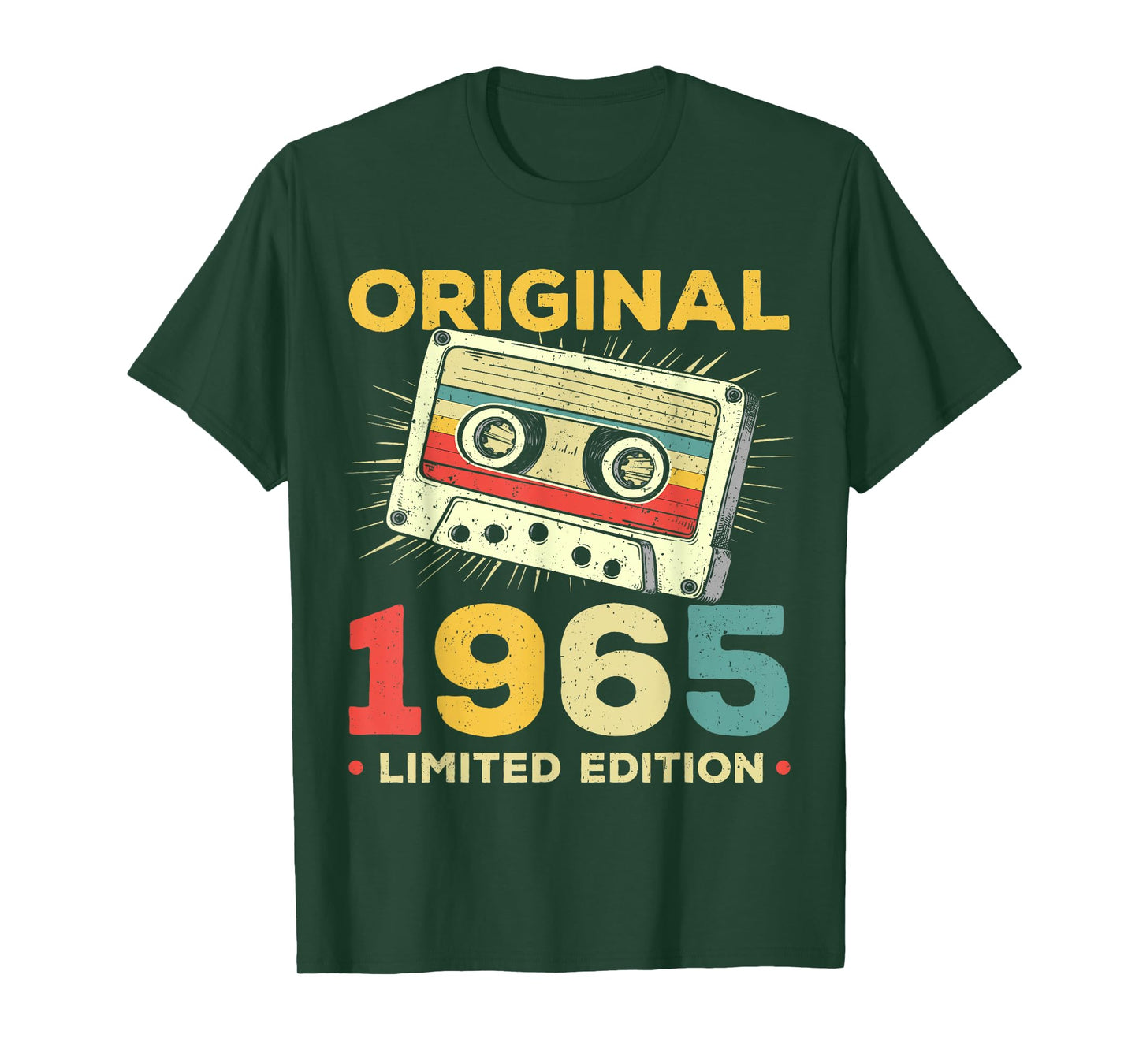 60 Years Old Gifts Vintage Born In 1965 Retro 60th Birthday T-Shirt