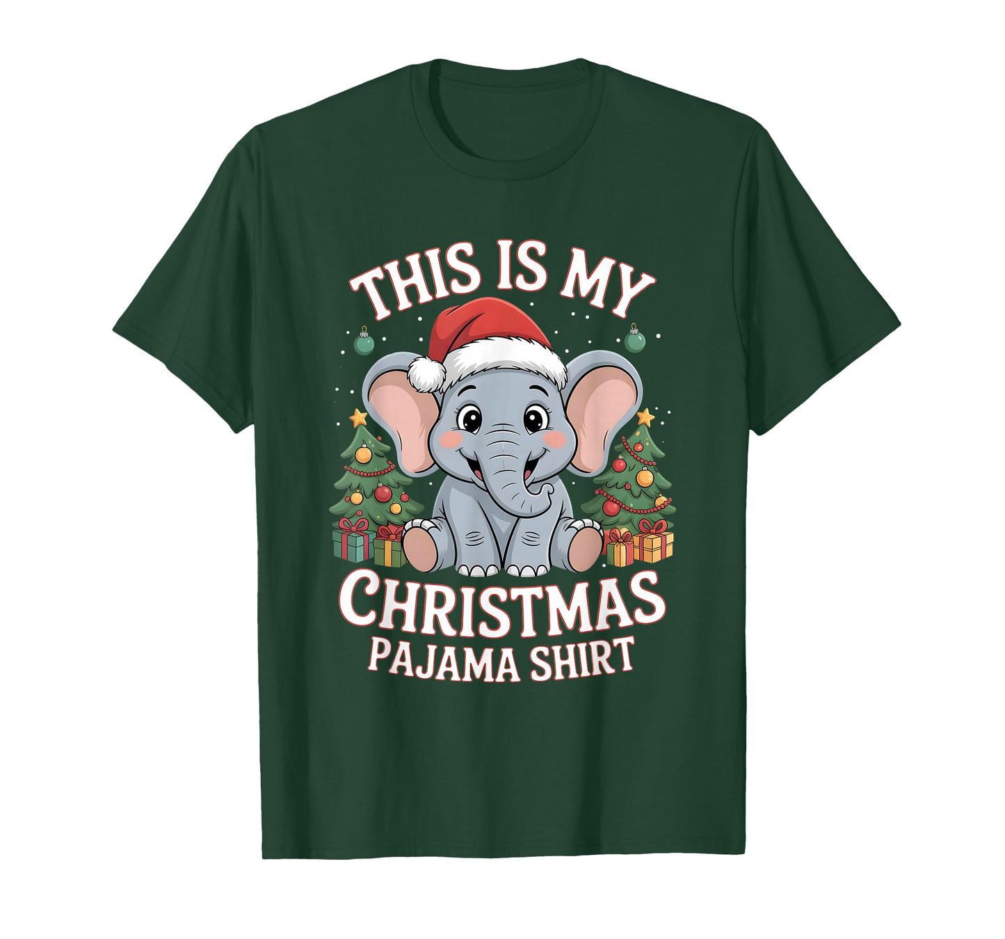 This is My Christmas Pajama Elephant T-Shirt