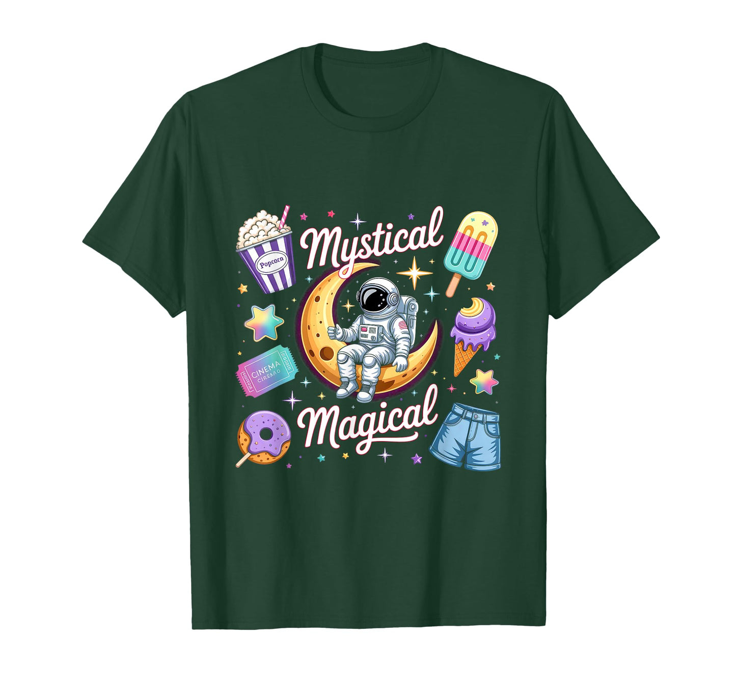 Mystical Magical Retro Aesthetic Space Gifts Men Women Kids T-Shirt