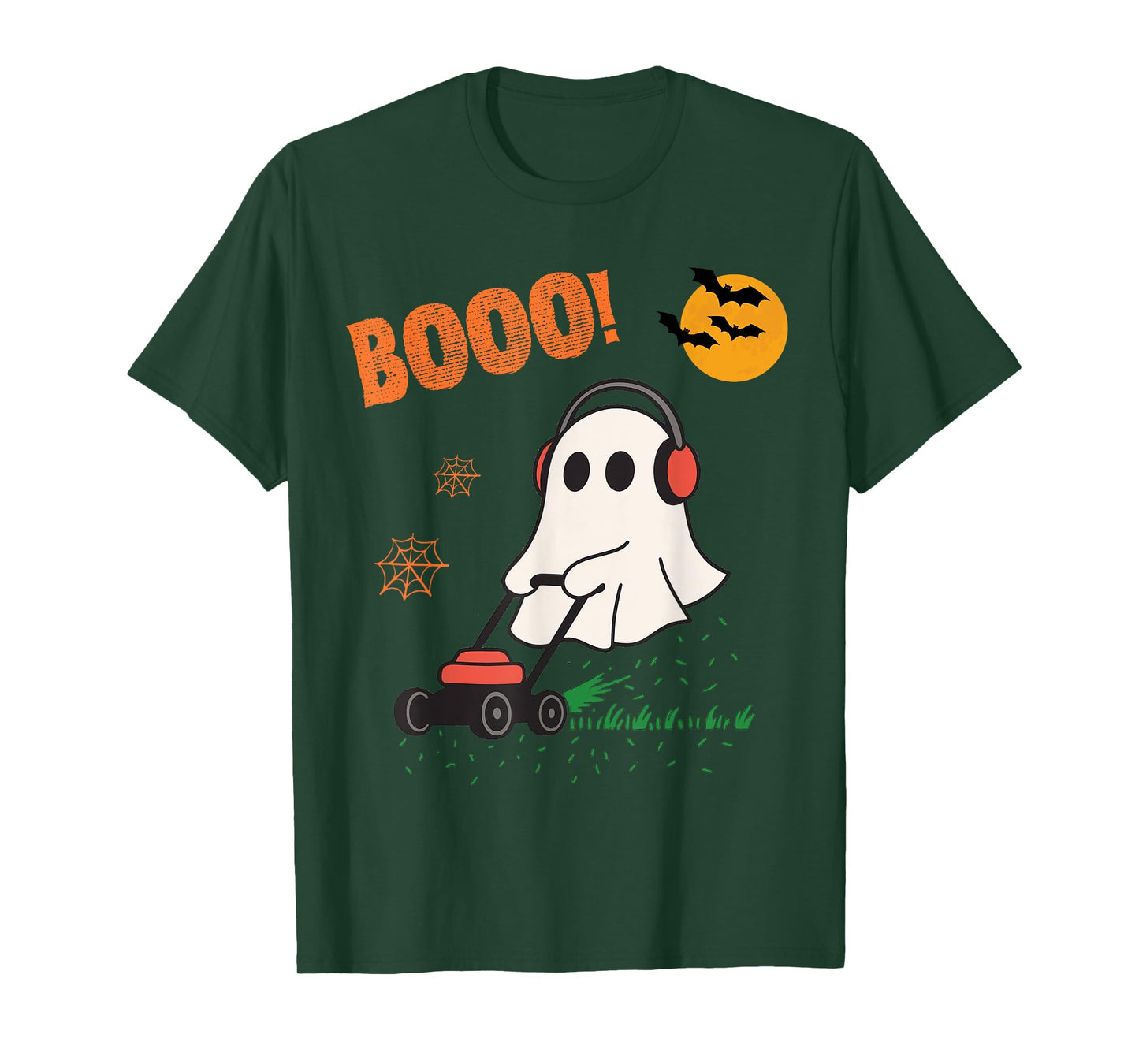 Vintage Halloween Skeleton Lawn Mower Funny Spooky Costume T-Shirt