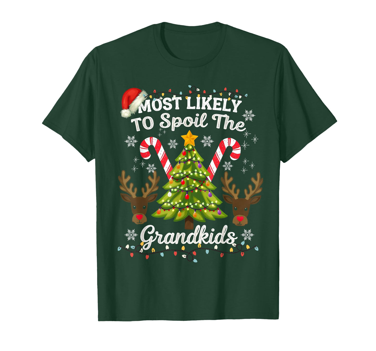 Christmas Party Most Likely to Spoil The Grandkids Humor T-Shirt