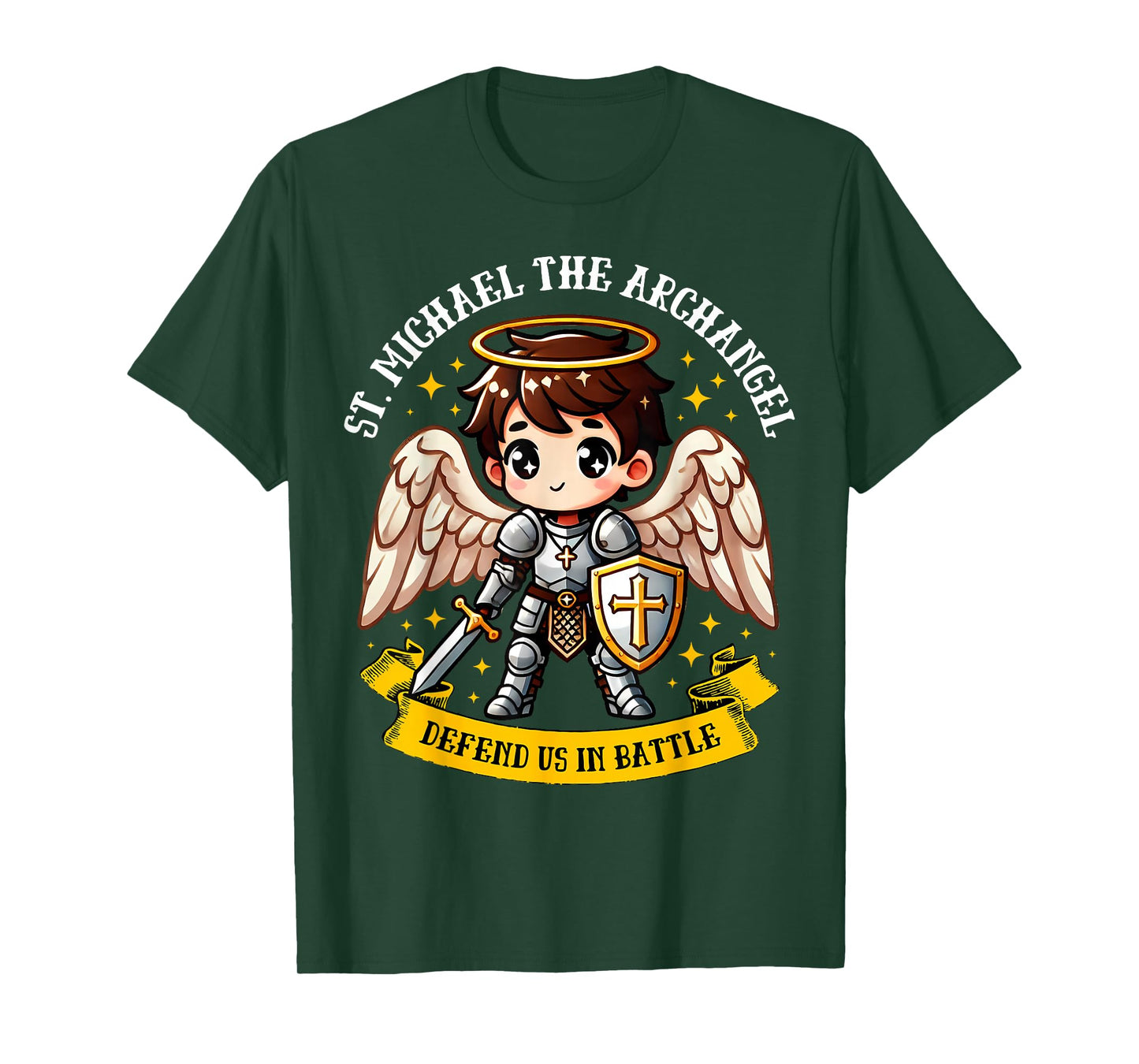 Saint Michael the Archangel Catholic Archangel Pray for kids T-Shirt