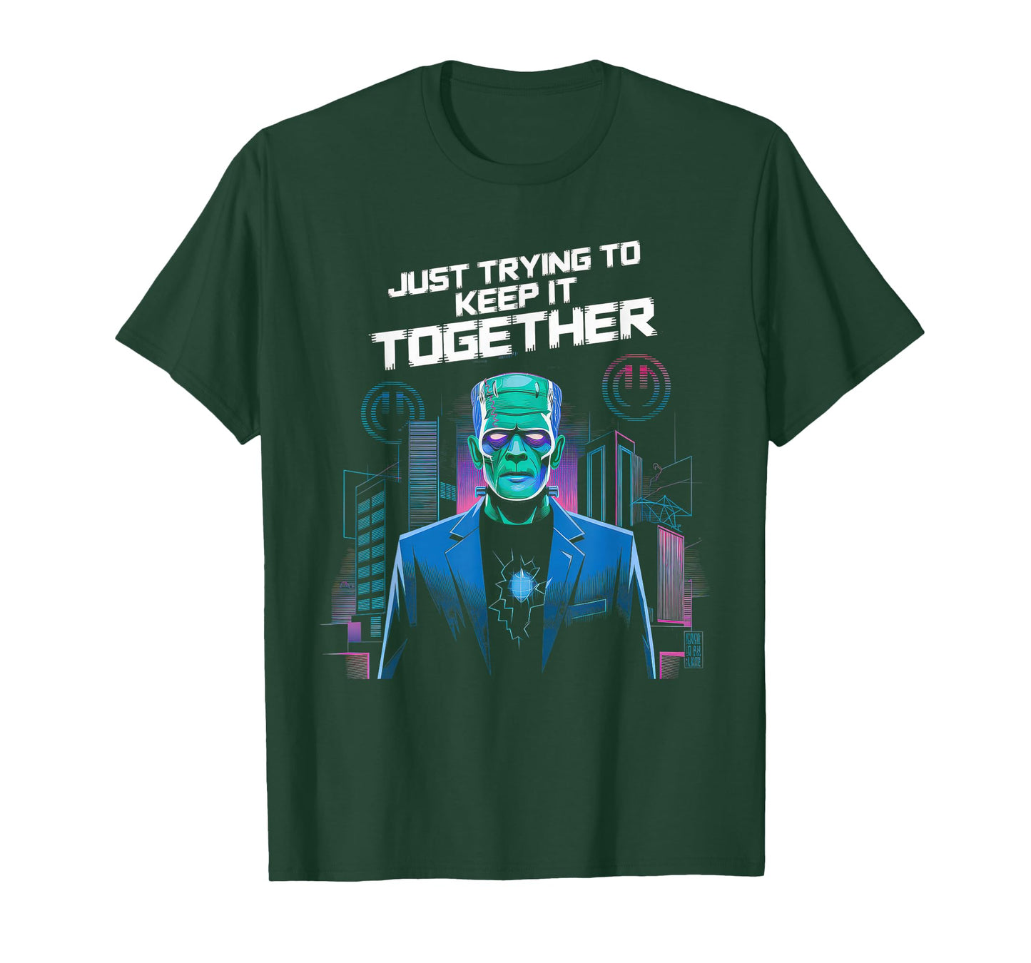 Just Trying to Keep It Together Shirt Halloween Frankenstein T-Shirt