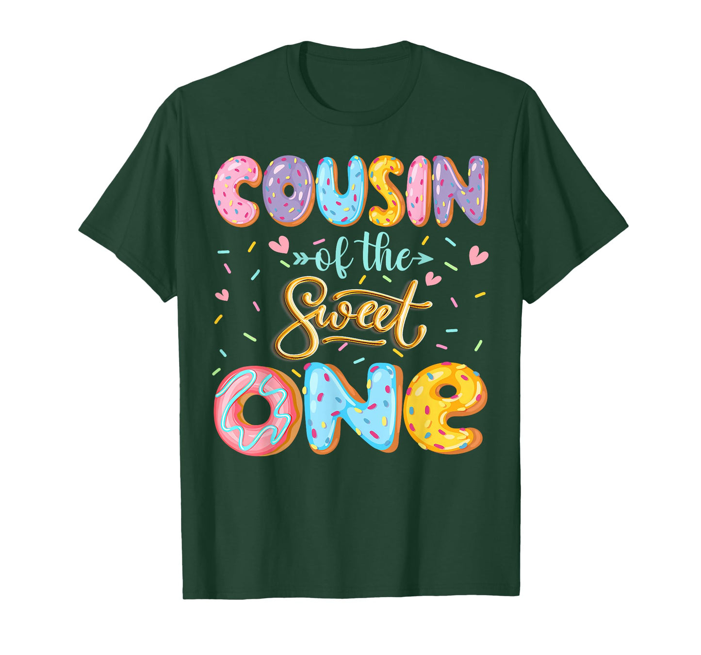 Cousin Of The Sweet One 1St Birthday Girl Donut Lover T-Shirt