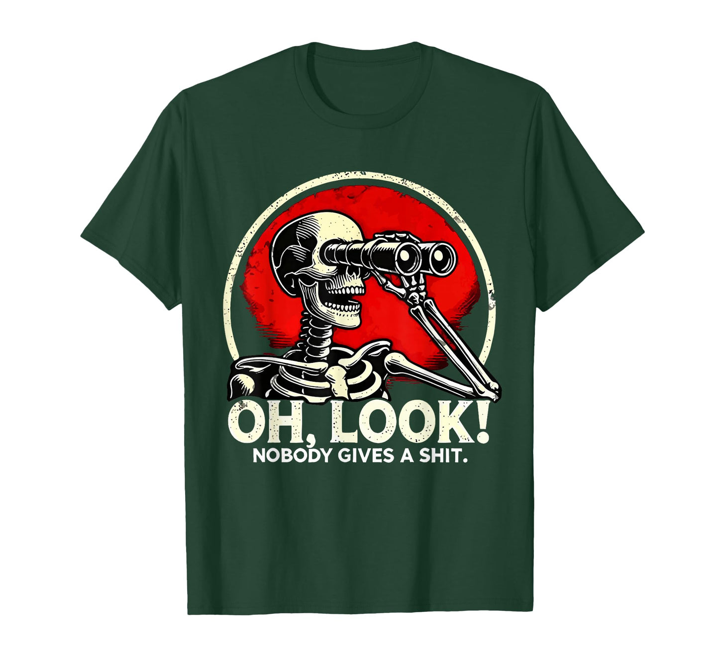 Vintage Oh Look Nobody Gives A Shirt Skeleton Gen X Est.1974 T-Shirt