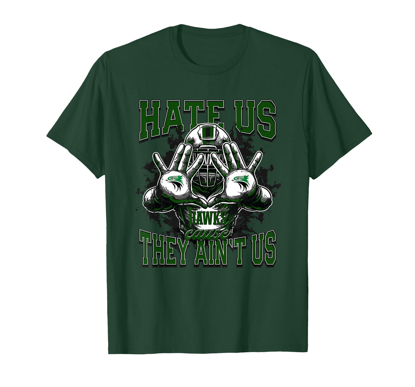 North Lenoir Hawks Logo Hate Us Cause They Ain't HS T-Shirt