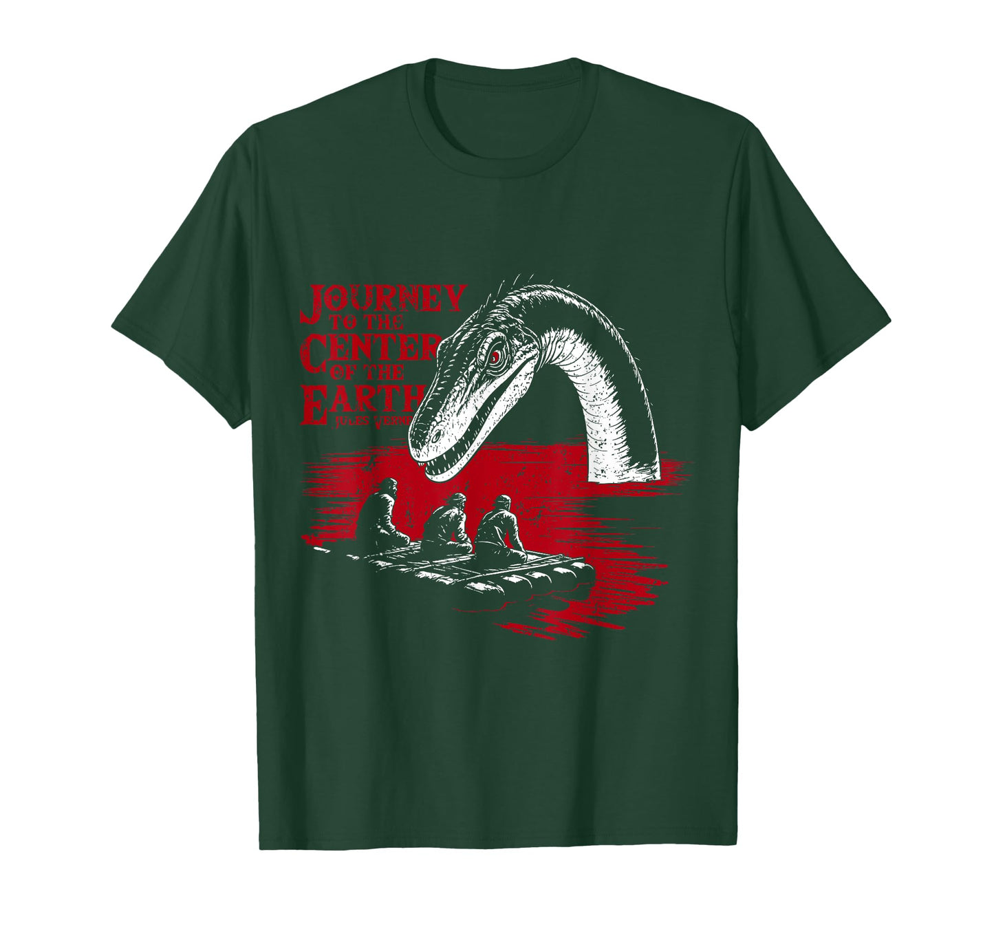 Journey to the Center of the Earth Jules Verne Vintage T-Shirt