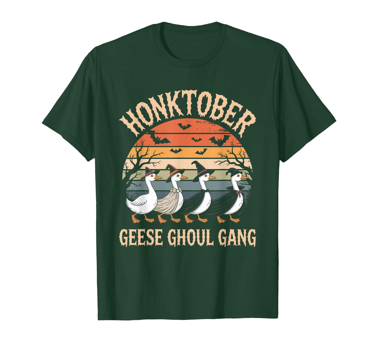 Funny Geese, Goose Honktober Halloween T-Shirt