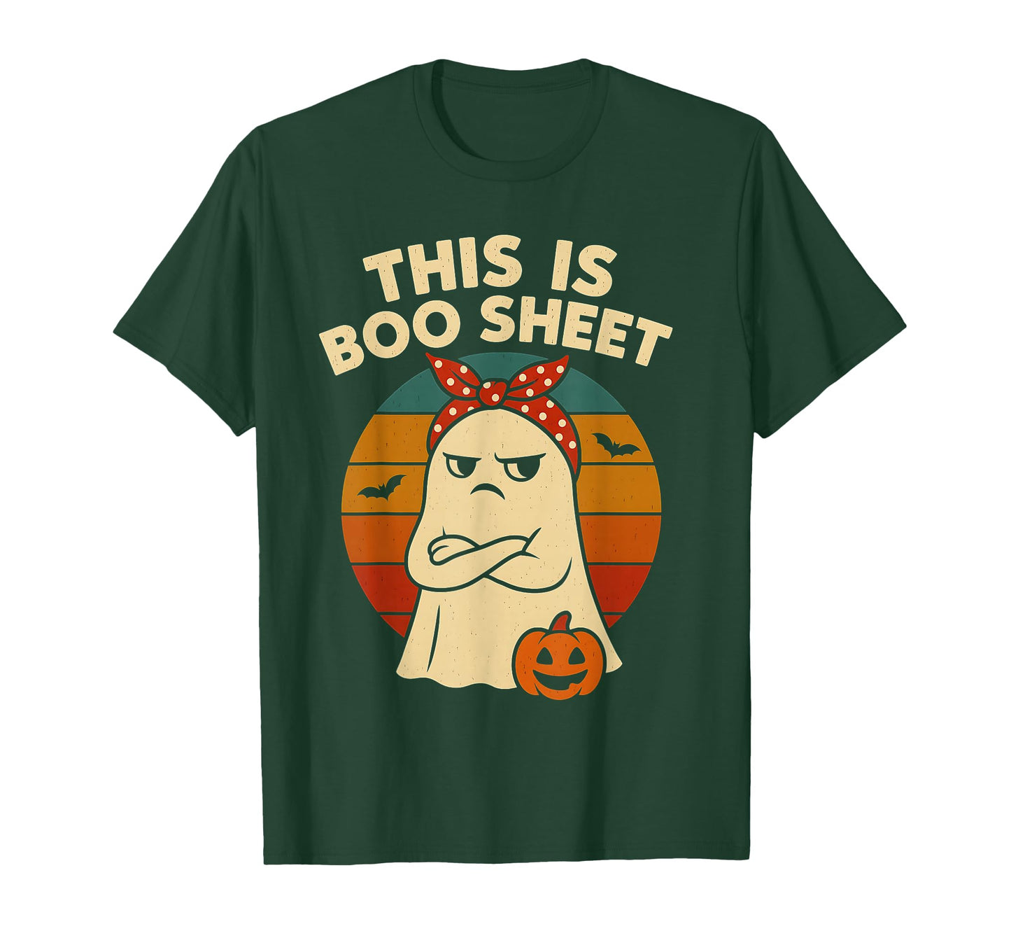 This is Boo Sheet Ghost Retro Halloween Costume Men Women T-Shirt
