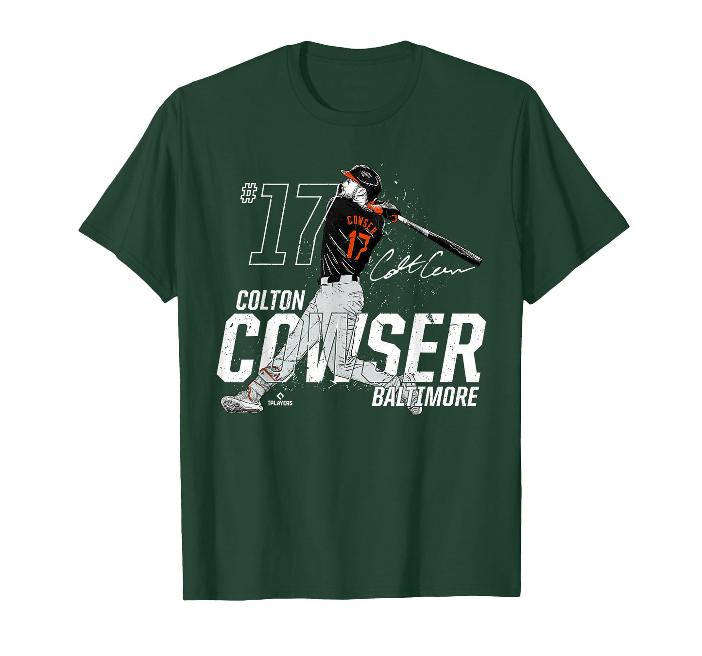 Dynamic Pose Colton Cowser Baltimore Baseball MLBPA T-Shirt