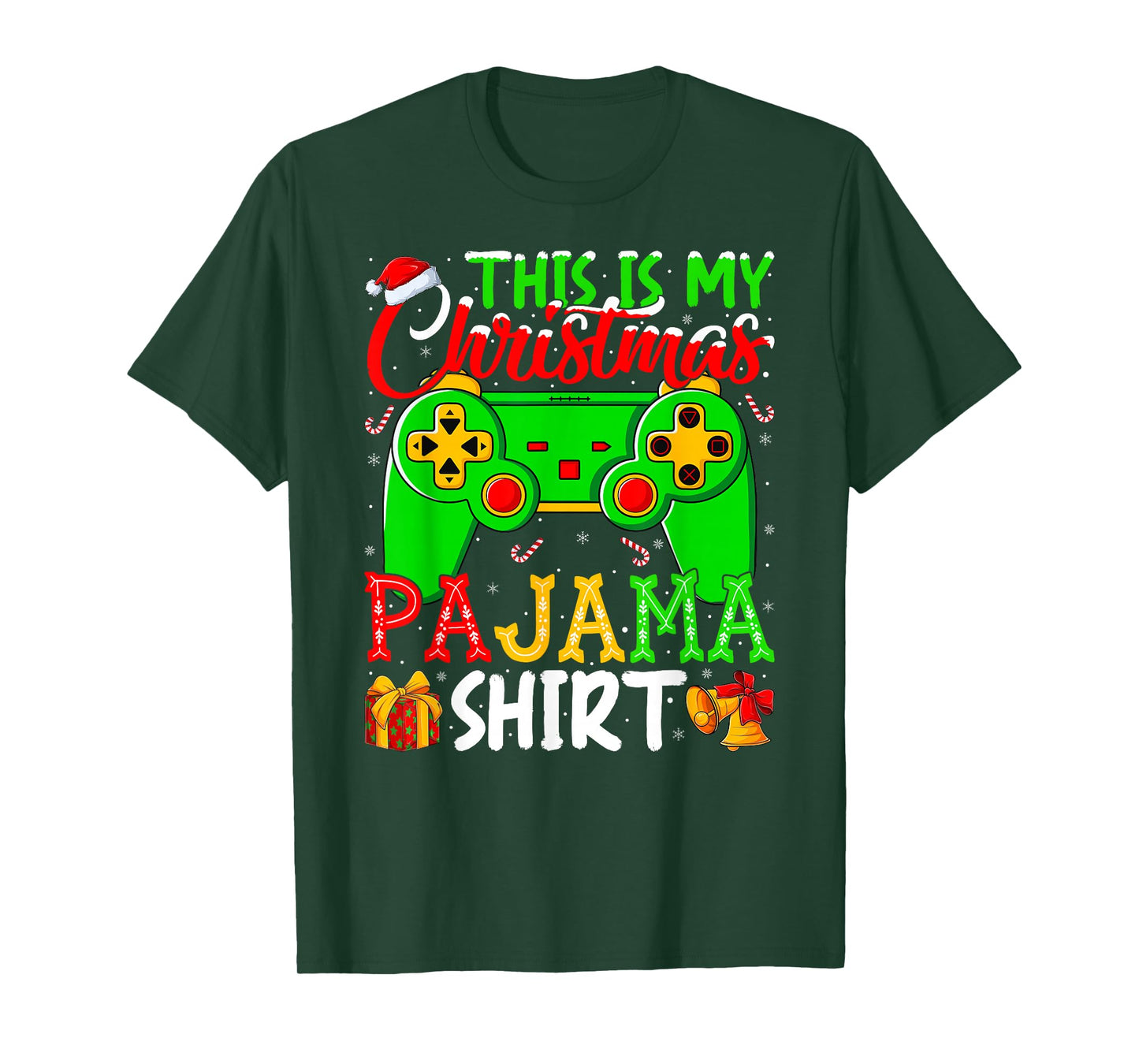 This is My Christmas Pajamas Video Game Xmas Pjs Gamer Boys T-Shirt